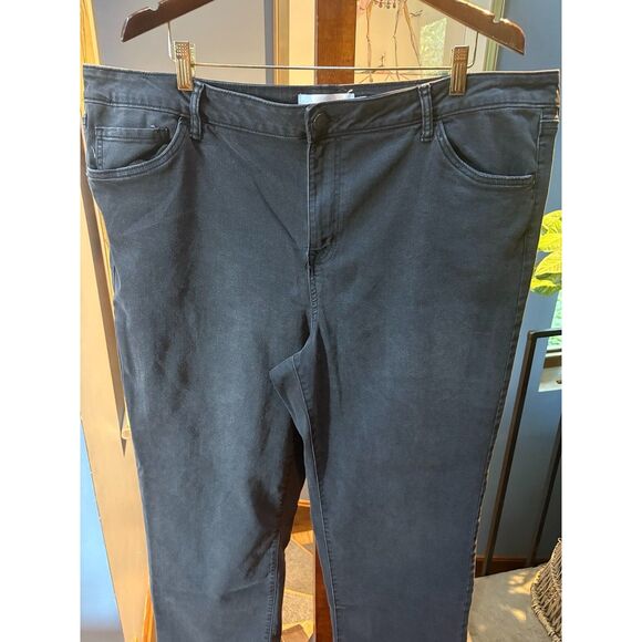 Plus Size Women's Vintage Style Sonoma Faded Black Straight Jeans size 20W - Picture 3 of 7